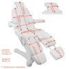 Activ FOTEL KOSMETYCZNY ELEKTR. A-207C PEDI WHITE/IVORY (5 SILNIKÓW)